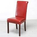 FurnitureToday Larida Indian Red Dining Chair