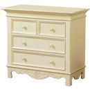 Les Saisons champagne 2 over 2 drawer chest