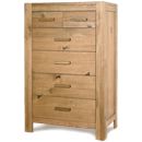 FurnitureToday Lyon Oak Four and Two Drawer Chest