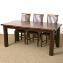 FurnitureToday Makasih Lima dark wood dining set