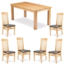FurnitureToday Monaco Oak Dining Table Set