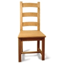 FurnitureToday Mottisfont Painted Pine Solid Seat Dining Chair