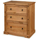 FurnitureToday New Corona Mexican pine miniature chest of drawers