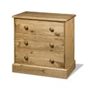 New Cotswold 3 Drawer Wide Chest
