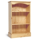 One Range Pine Low Narrow Bookcase