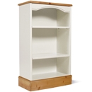 FurnitureToday One Range Pine Painted Low Narrow Bookcase