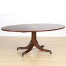 Oval Banded Coffee Table