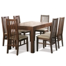 FurnitureToday Panama 5ft 6 Slatted Chair Dining Set