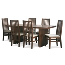 FurnitureToday Panama 6ft 6 Slatted Dining Chair Set