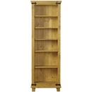 FurnitureToday Peru Pine large narrow bookcase