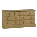 Pine Bay Three over Four Wide Chest 