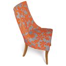 FurnitureToday Primrose burnt orange curved dining chairs