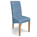 FurnitureToday Primrose Grey flower on blue straight back chairs