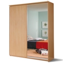 FurnitureToday Rauch Omega Glass Door Double Wardrobe