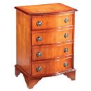 Regency Reproduction 4 Drawer Serpentine Chest 