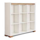 Riviera White 3x3 Bookcase
