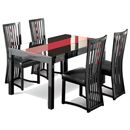FurnitureToday Rossonero Dining Set with Aria Chairs