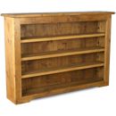 FurnitureToday Rustic Plank Low Bookcase