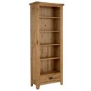 Rutland Rustic Oak Tall Bookcase 