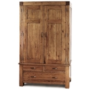 FurnitureToday Santana reclaimed oak double wardrobe