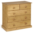 Tarka Solid Pine 2 over 3 Drawer Chest
