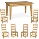 FurnitureToday Tarka Solid Pine Contemporary Amish Dining Chair