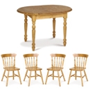 Tarka Solid Pine Flip Top Table Spindle Dining
