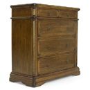 Toscana Collection dark wood 3+2 drawer chest