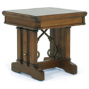 Toscana Collection dark wood end table