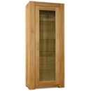 FurnitureToday Trend Solid Oak 1 Door Bookcase