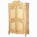 Valbonne French painted carved Armoire