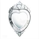 Venetian Small Heart Shape Mirror