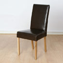 Vermont Marianna Brown Leather Dining chair 