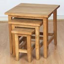 Vermont Solid Oak Nest of Tables
