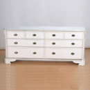 Versailles white painted 8 drawer double chest