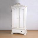 FurnitureToday Versailles white painted wardrobe