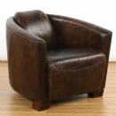 Vintage Leather Rocket Chair