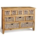 Vintage pine 10 basket drawer chest