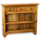 Vintage pine 3 drawer console table