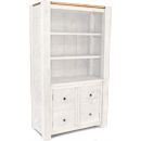 White Painted Junk Plank Bookcase Cupboard