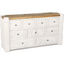 FurnitureToday White Painted Junk Plank Low Boy