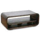 FurnitureToday Zenon Dark coffee table with shelf