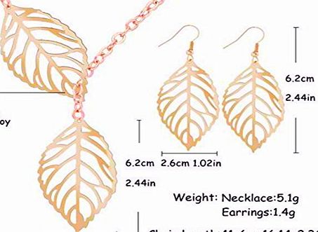 Furry Friends Buy any 2 amp; get 1 FREE! Gold Double Leaf Necklace amp; Earrings SET Unique Fashion Jewellery Gold Double Leaf Pendant Necklace Diamond Jewellery Vintage Hot Fashion Trend Ladies Jewelry Pandora B