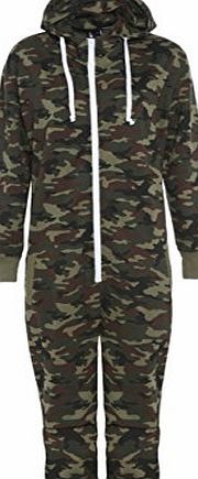 Fury Collection Mens Camo Camouflage Onesie Hooded Zip Onesies Playsuit All in One Piece Jumpsuit Nouvelle Adult onesie Size Aztec Print Hoodie (Medium)