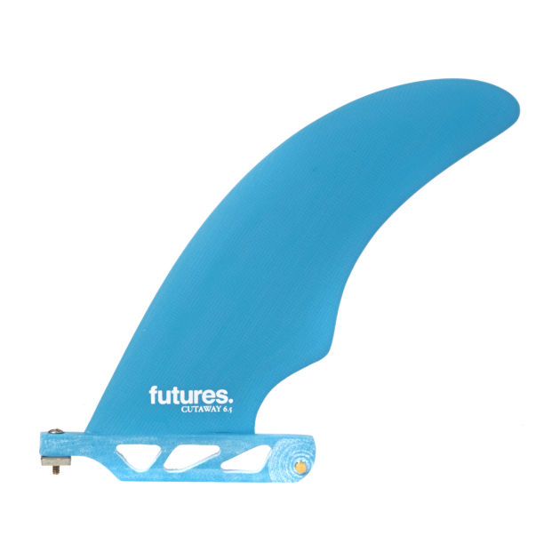 Futures Cutaway Fiberglass Blue Single Fins -