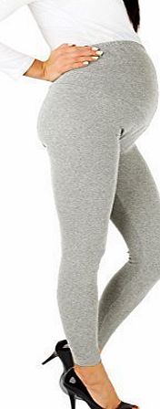 FUTURO FASHION  Maternity Leggings Full Ankle Length Cotton Leggings Very Comfortable All Sizes Ashen 10 UK (M)
