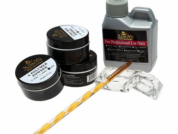 G for U Professional 120ml Acrylic Liquid Powder Pen Deppen dish Nail Art Design Set Kit