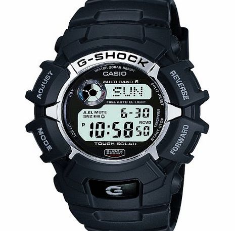 G-Shock Mens Quartz Watch with Grey Dial Digital Display and Black Resin Strap GW-2310-1ER