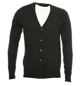 Black Button Fastening Cardigan