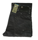 Black Straight Leg Button Fly Jeans (Men Jack Pant)
